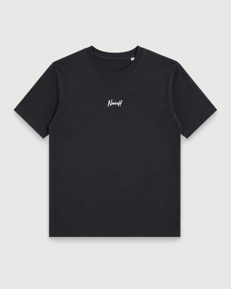 Bunnyhop T-Shirt Schwarz – Vorderseite mit NAUFF Logo Bunnyhop T-Shirt Schwarz – Vorderseite mit NAUFF Logo