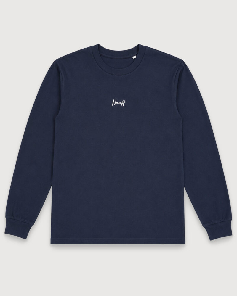 MTB Freedom Longsleeve Navy – Vorderseite mit NAUFF Logo MTB Freedom Longsleeve Navy – Vorderseite mit NAUFF Logo